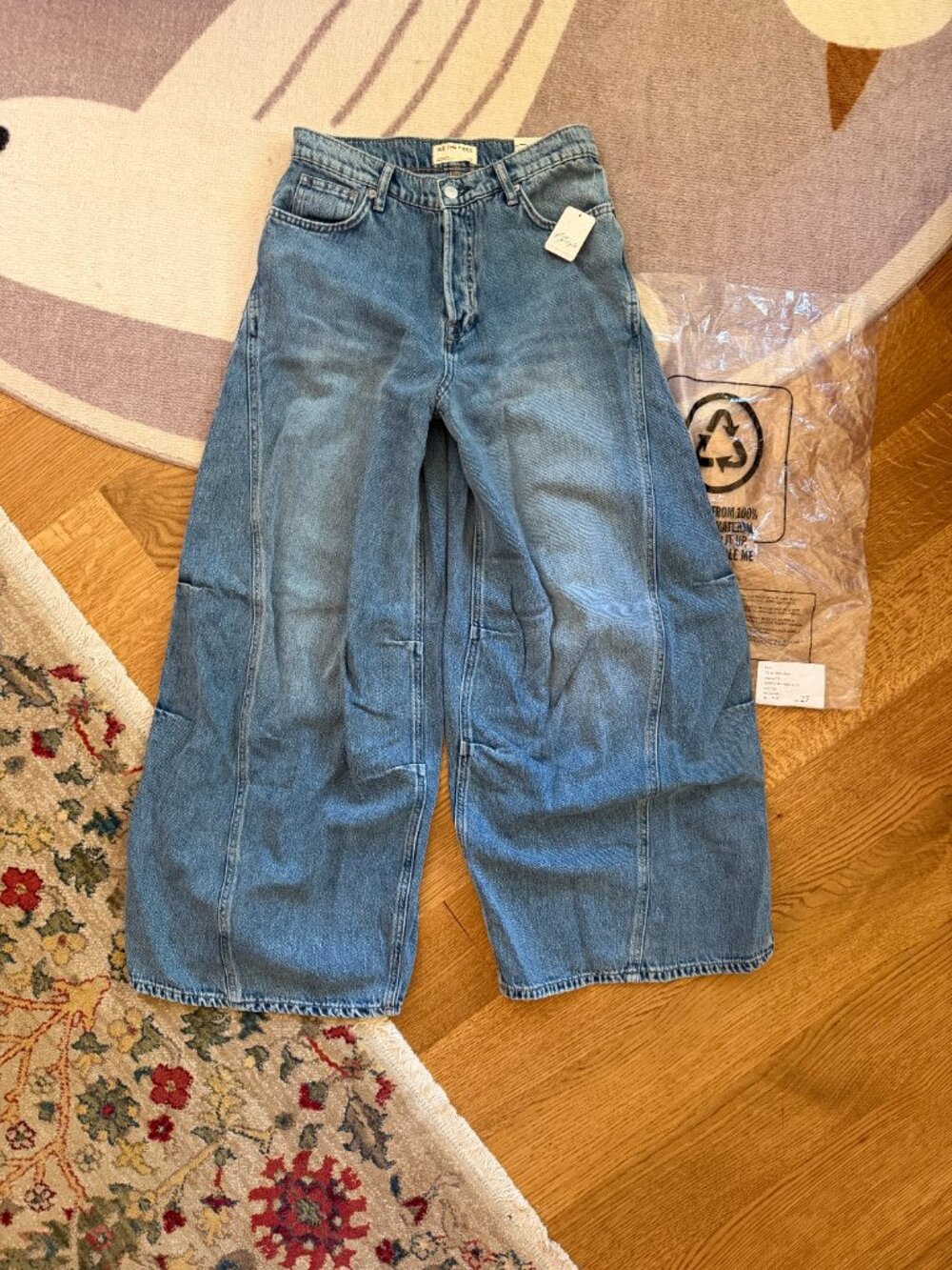 WE THE FREE {NWT} Free People Westward Demi Jeans 27/4 | wide leg baggy denim - Picture 2 of 8